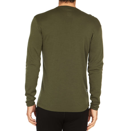 Men's Wool Thermal Top Midweight Base Layer - 100% Merino Wool