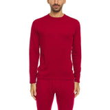 Men's Wool Thermal Top Midweight Base Layer - 100% Merino Wool