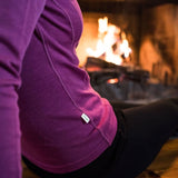 Midweight Women's Wool Crew Top -  100% Merino Wool