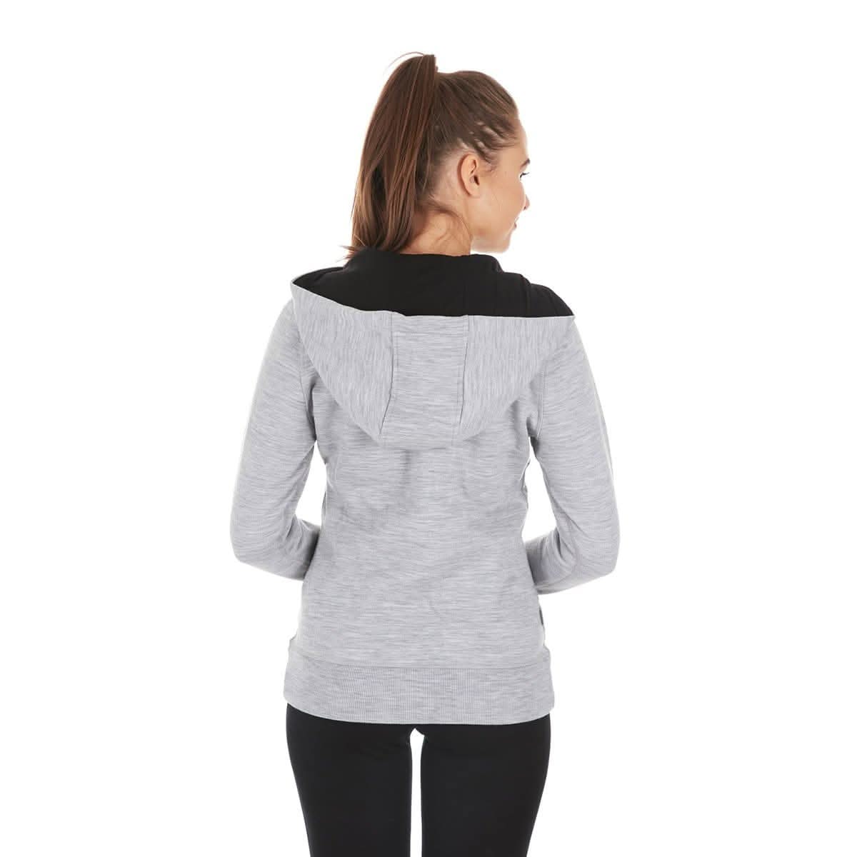 Women's Brushed Merino Wool Full-Zip Hoodie - Heavyweight