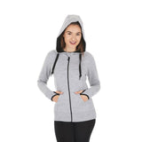 Women's Brushed Merino Wool Full-Zip Hoodie - Heavyweight