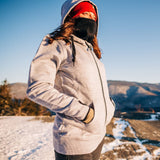 Women's Brushed Merino Wool Full-Zip Hoodie - Heavyweight