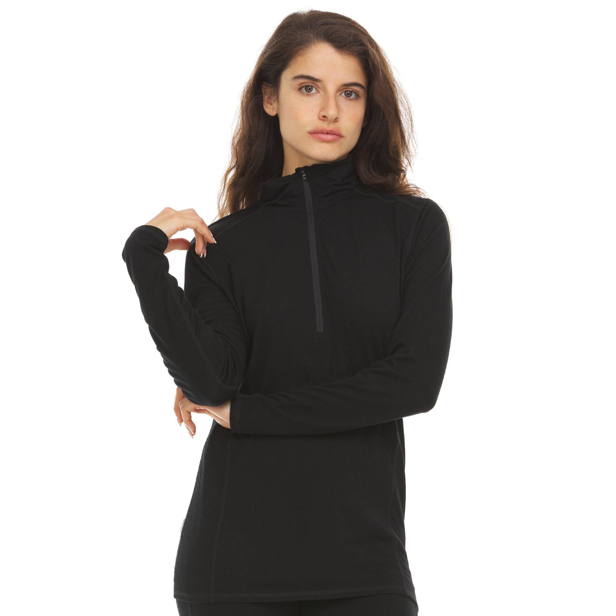 Microweight Women's Wool 1/4-Zip - Woolverino