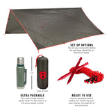 Abrigo Rain Fly & Shelter - Moto Camp Nerd - motorcycle camping