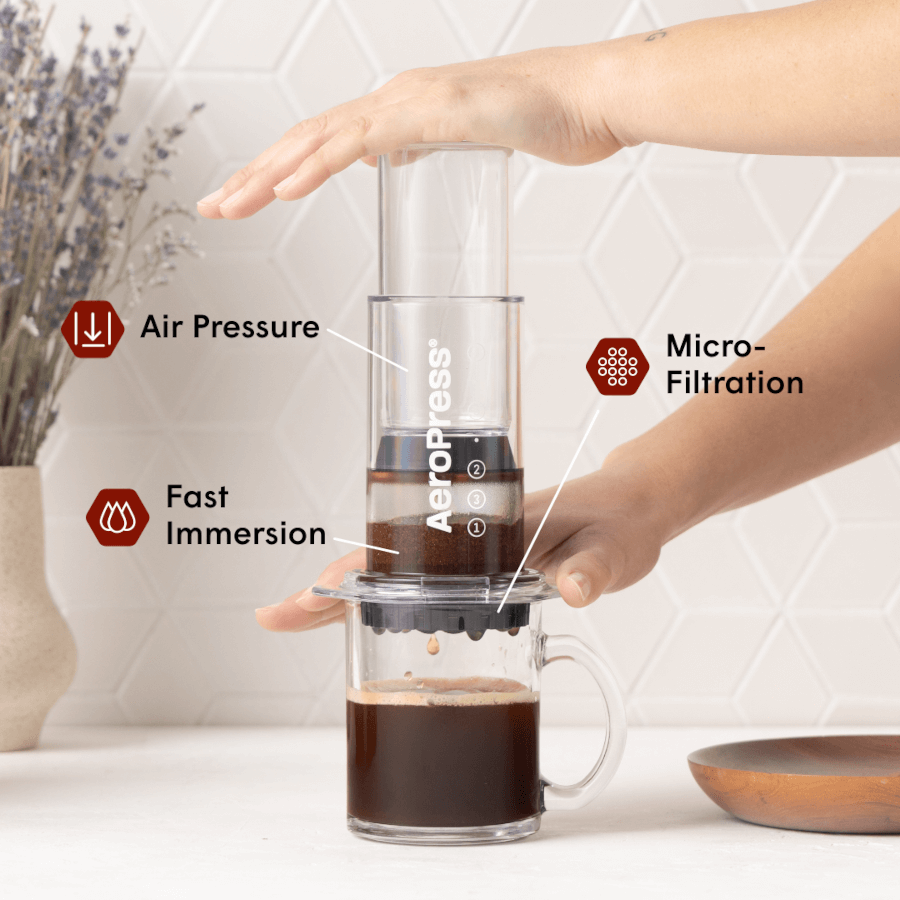 AeroPress Coffee Maker - Clear & Colors