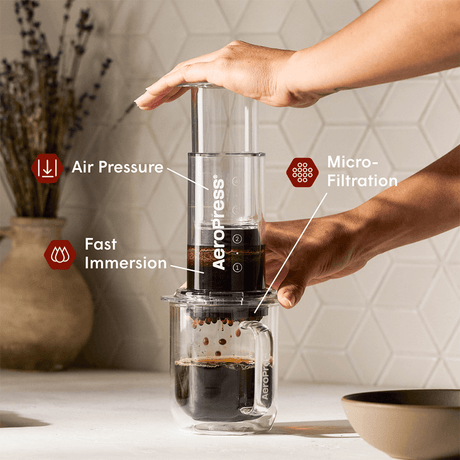 AeroPress Coffee Maker - Clear & Colors