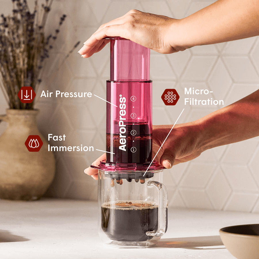 AeroPress Coffee Maker - Clear & Colors