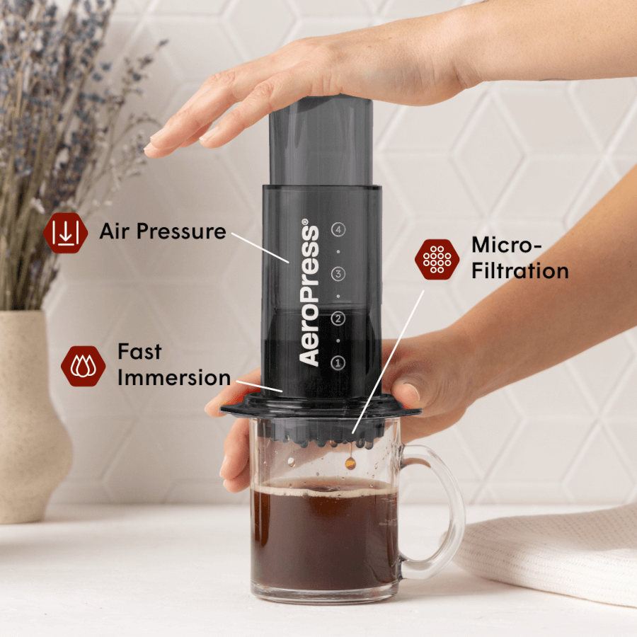 AeroPress Coffee Maker - Clear & Colors