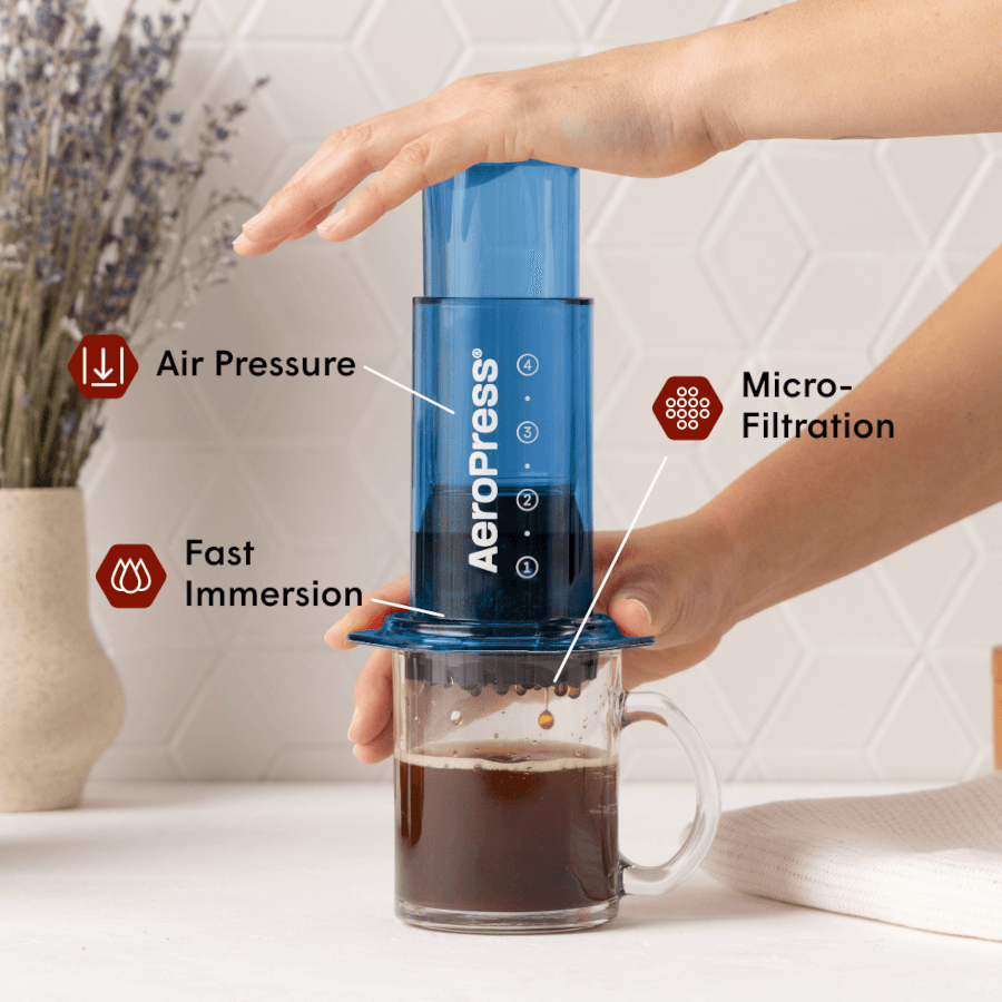 AeroPress Coffee Maker - Clear & Colors