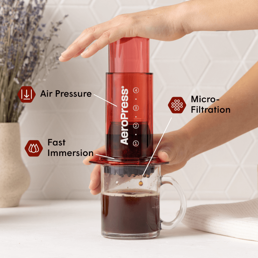 AeroPress Coffee Maker - Clear & Colors