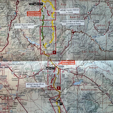 Butler Maps | Arizona Backcountry Discovery Route (AZBDR) Map – V4