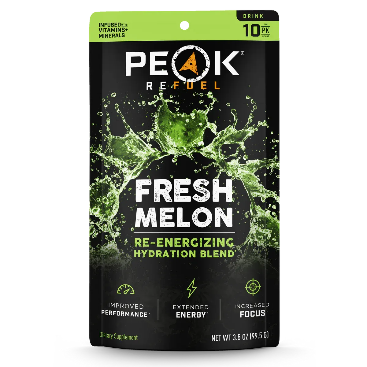 Peak Refuel | Fresh Melon Re-Energizing Drink Sticks