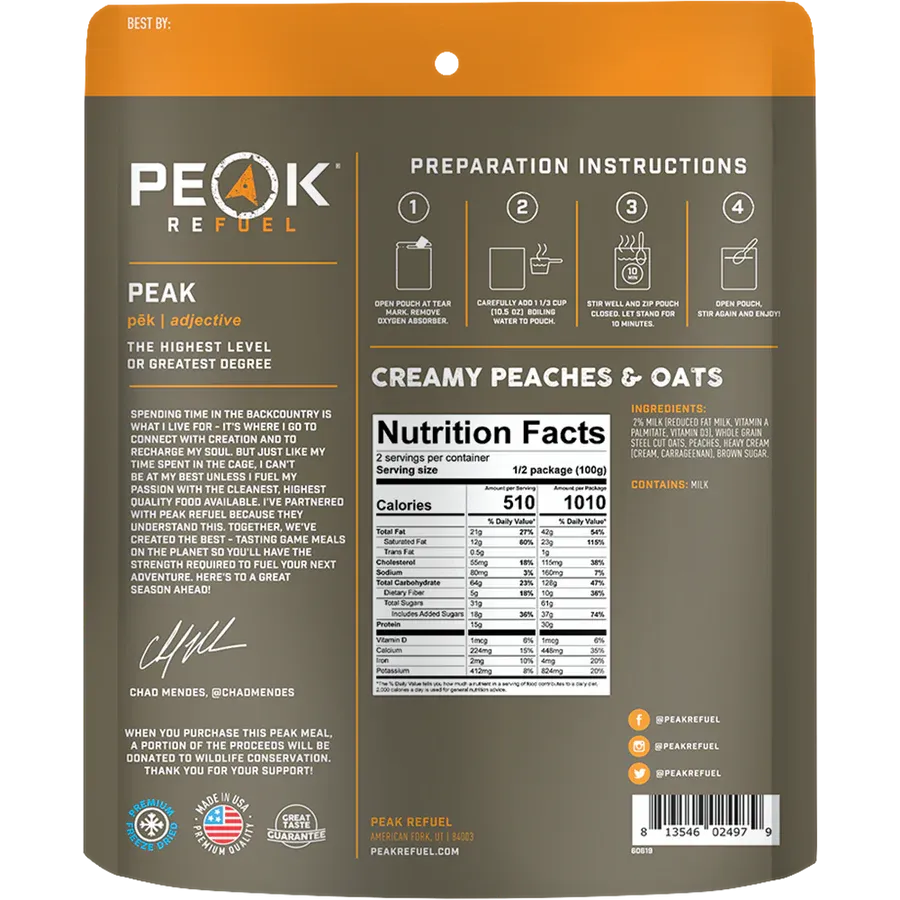 Peak Refuel | Creamy Peaches and Oats