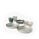 Sea to Summit | Detour Stainless Steel Collapsible Dinnerware Set - (6 Piece)