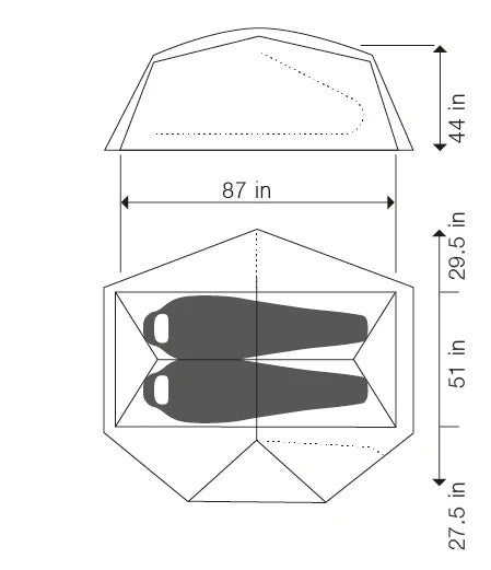 EXPED | Vega 2 Tent with Footprint