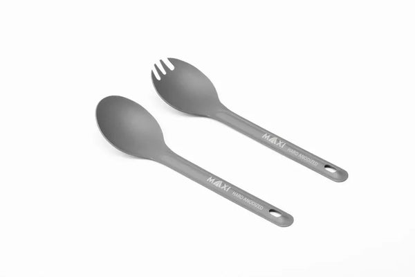 Maxi | Hard Anodized Aluminum 2PC Utensil Set – Moto Camp Nerd