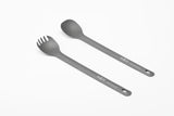 Maxi | Hard Anodized Aluminum 2PC Long Handled Utensil Set