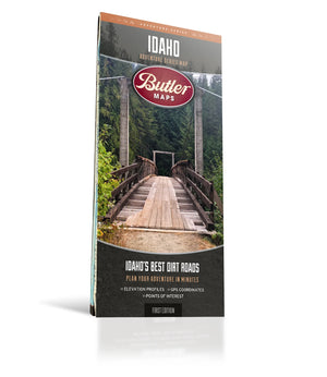 Butler Maps | Idaho Adventure Series Map - Moto Camp Nerd - motorcycle camping
