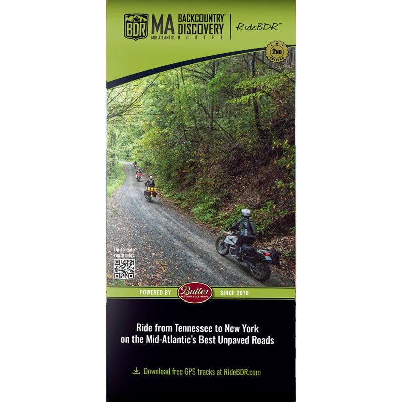 Butler Maps | Mid-Atlantic Backcountry Discovery Route (MABDR) Map - Updated Route