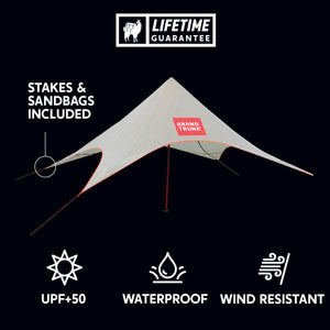 ShadeCaster 2 Person Sunshade - Moto Camp Nerd - motorcycle camping