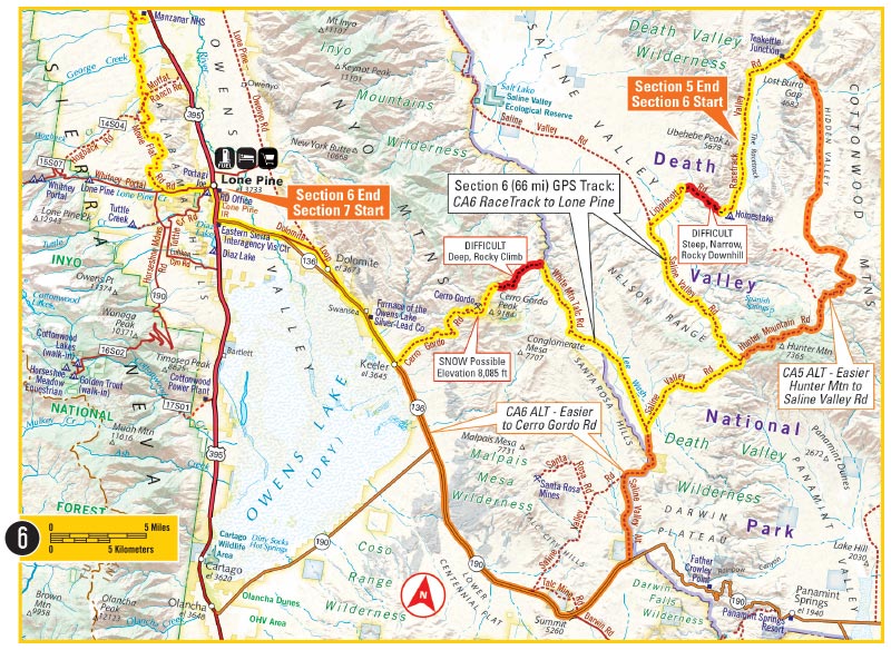 Butler Maps | California-South Backcountry Discovery Route Map