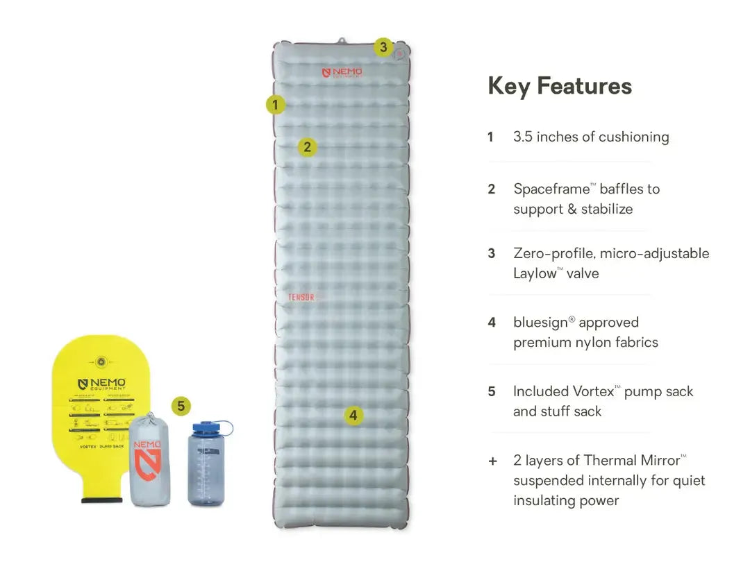 NEMO | Tensor™ All-Season Ultralight Insulated Sleeping Pad NEMO | Tensor™ All-Season Ultralight Insulated Sleeping Pad