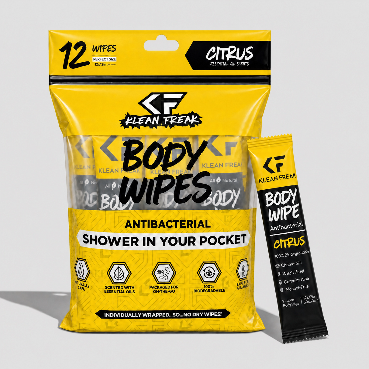 Body Wipe - 12 Pack