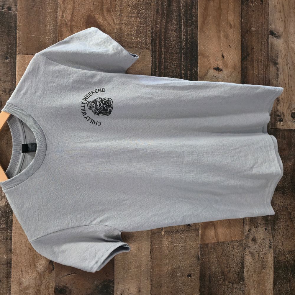 Chilly Willy Weekend 2025 T-shirt - Moto Camp Nerd - motorcycle camping