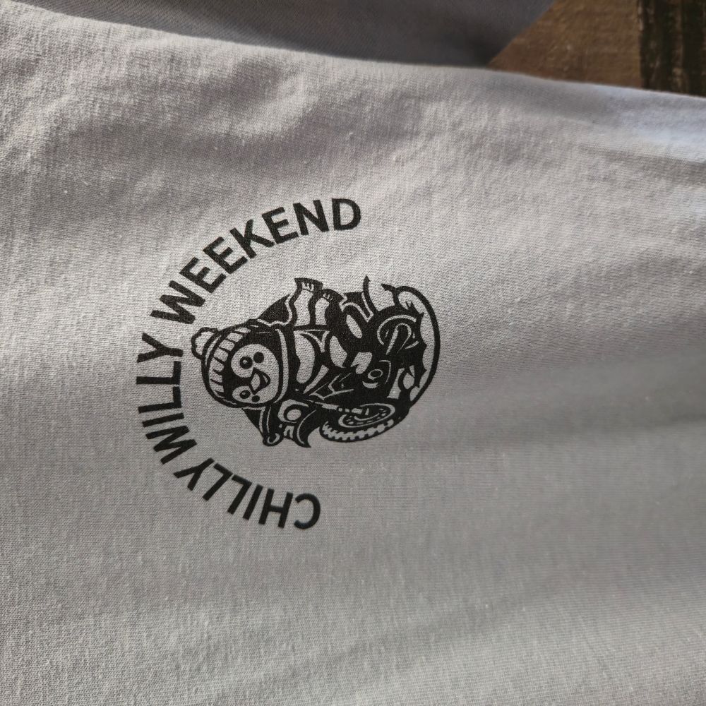 Chilly Willy Weekend 2025 T-shirt - Moto Camp Nerd - motorcycle camping