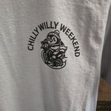 Chilly Willy Weekend 2025 T-shirt - Moto Camp Nerd - motorcycle camping