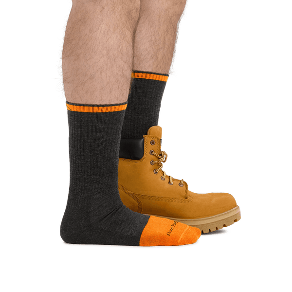 Darn Tough | Men's Steely Boot Midweight Work Sock - Moto Camp Nerd - motorcycle camping