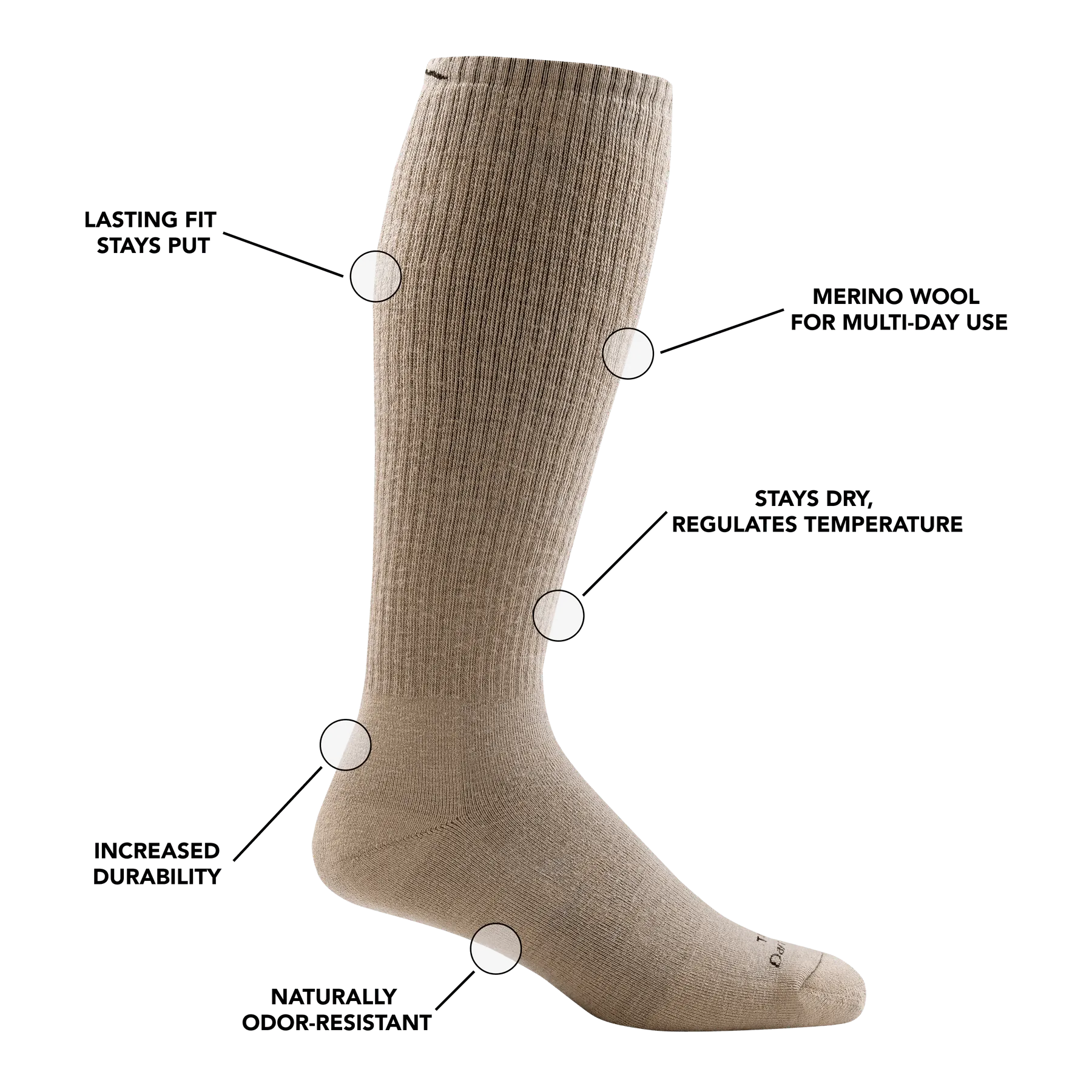 Darn Tough T4050 Over the Calf Heavyweight Tactical Sock with