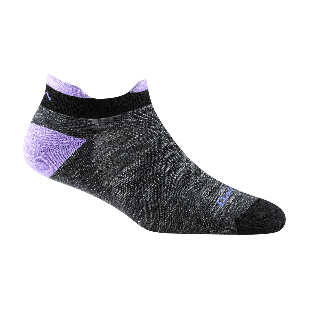 Darn Tough | Women's Run No Show Tab Ultra-Lightweight Running Sock - Moto Camp Nerd - motorcycle camping