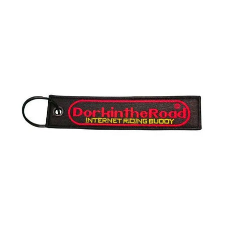 Dork in the Road Keytag - Moto Camp Nerd - motorcycle camping