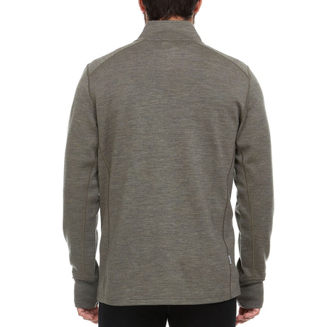 Heavyweight Men's Wool 1/4 Zip - 100% Merino Wool
