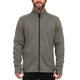 Heavyweight Men's Wool Full Zip Sweater - 100% Merino Wool