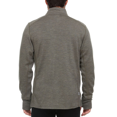 Heavyweight Men's Wool Full Zip Sweater - 100% Merino Wool