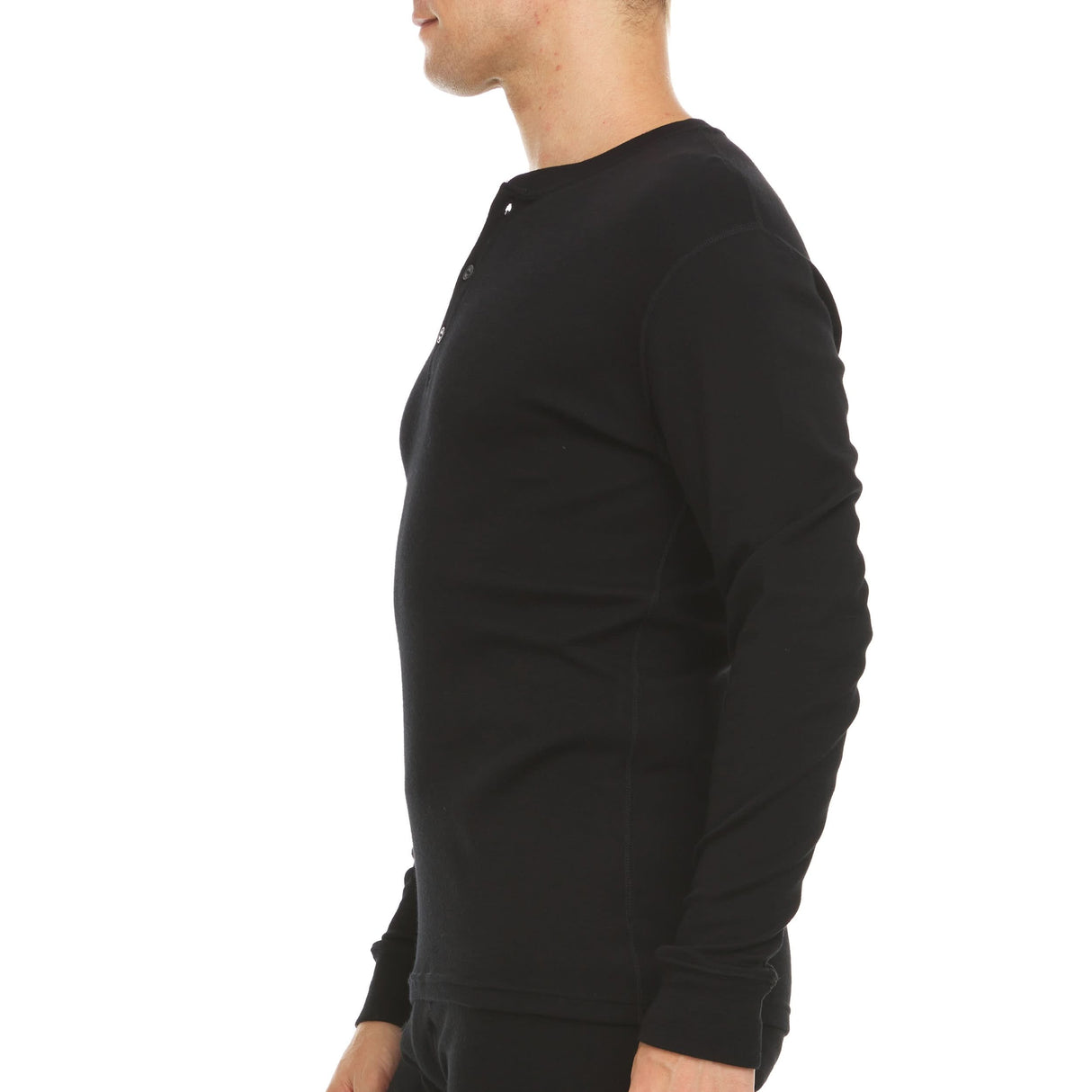 Men's Midweight Merino Wool Henley | 100% Merino Wool