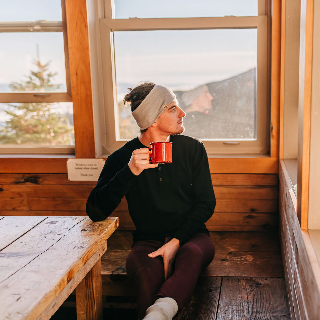 Men's Midweight Merino Wool Henley | 100% Merino Wool