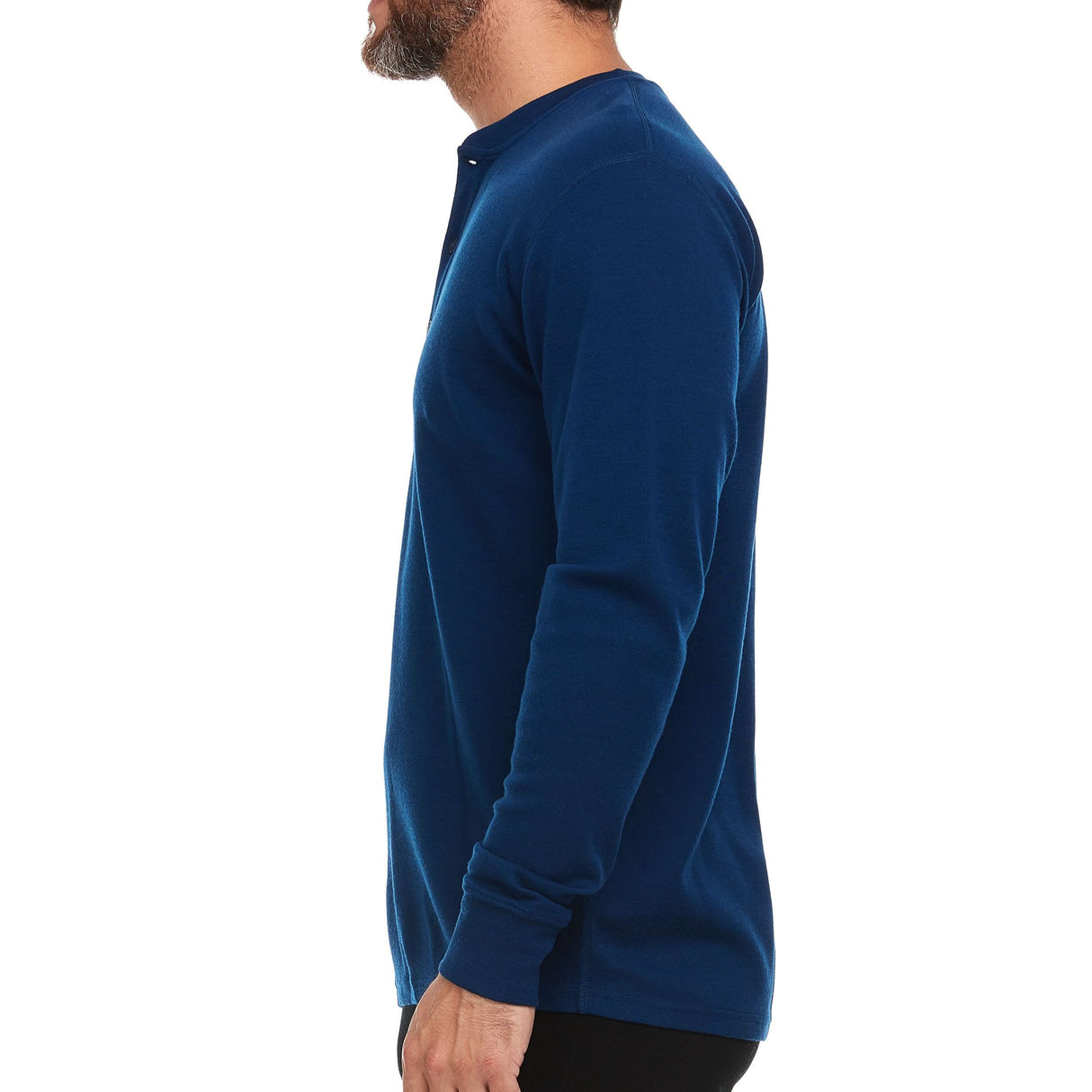 Men's Midweight Merino Wool Henley | 100% Merino Wool