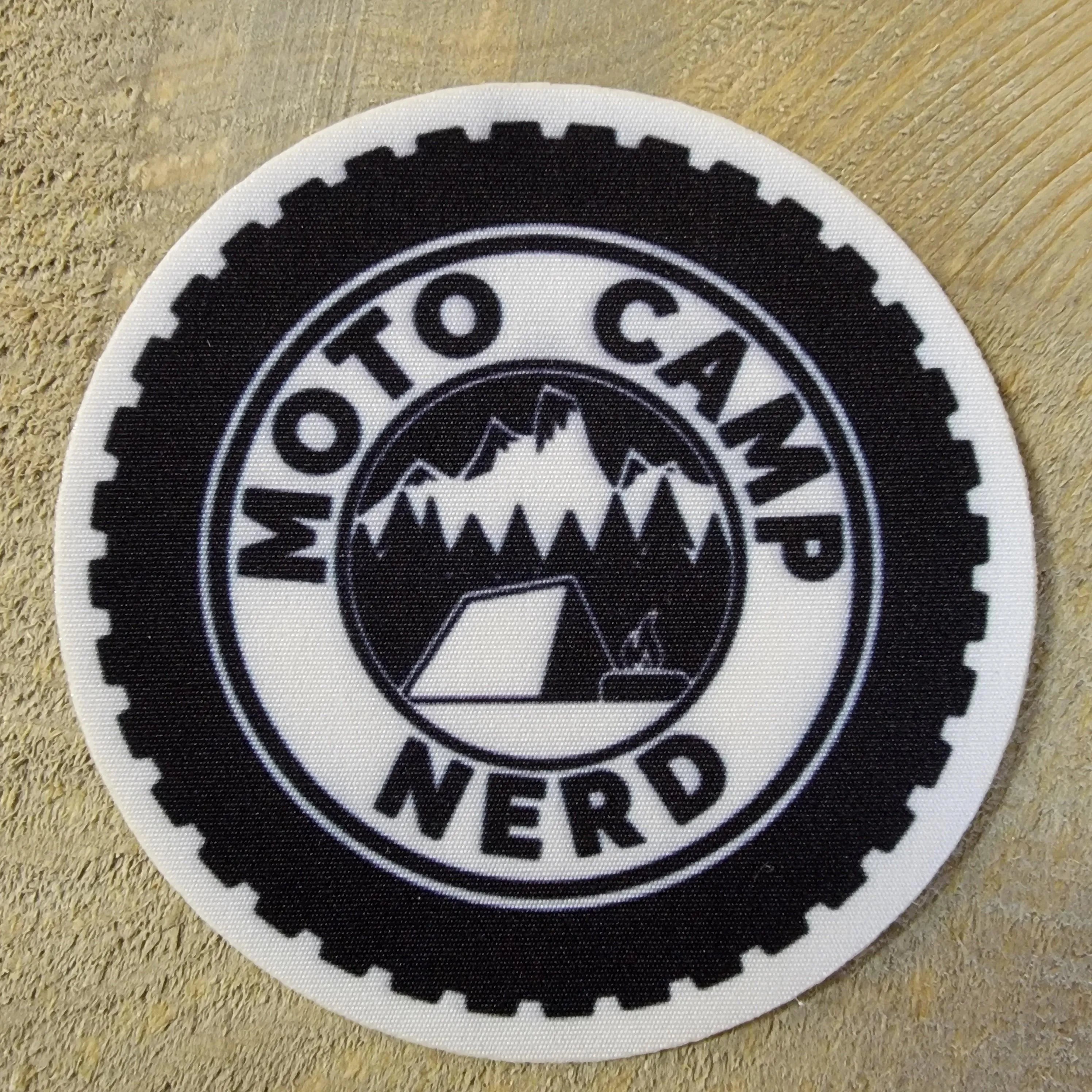 Moto Camp Nerd NOSO Patch - Motorcycle Camping Gear