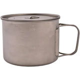 Olicamp | Space Saver Pot w/Lid - Titanium 900 ML - Moto Camp Nerd - motorcycle camping