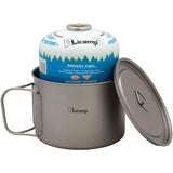 Olicamp | Space Saver Pot w/Lid - Titanium 900 ML - Moto Camp Nerd - motorcycle camping