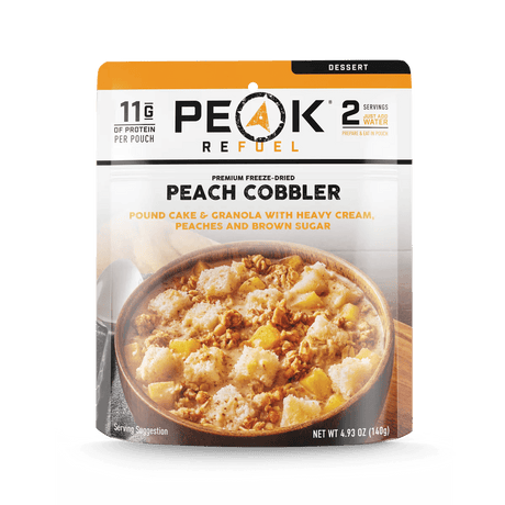Peak Refuel | Peach Cobbler - Moto Camp Nerd - motorcycle camping