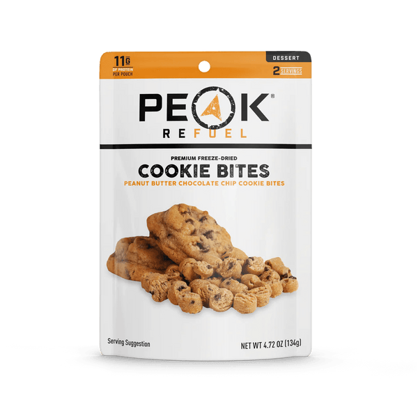 Peak Refuel | Peanut Butter Chocolate Chip Cookie Bites - Moto Camp Nerd - motorcycle camping