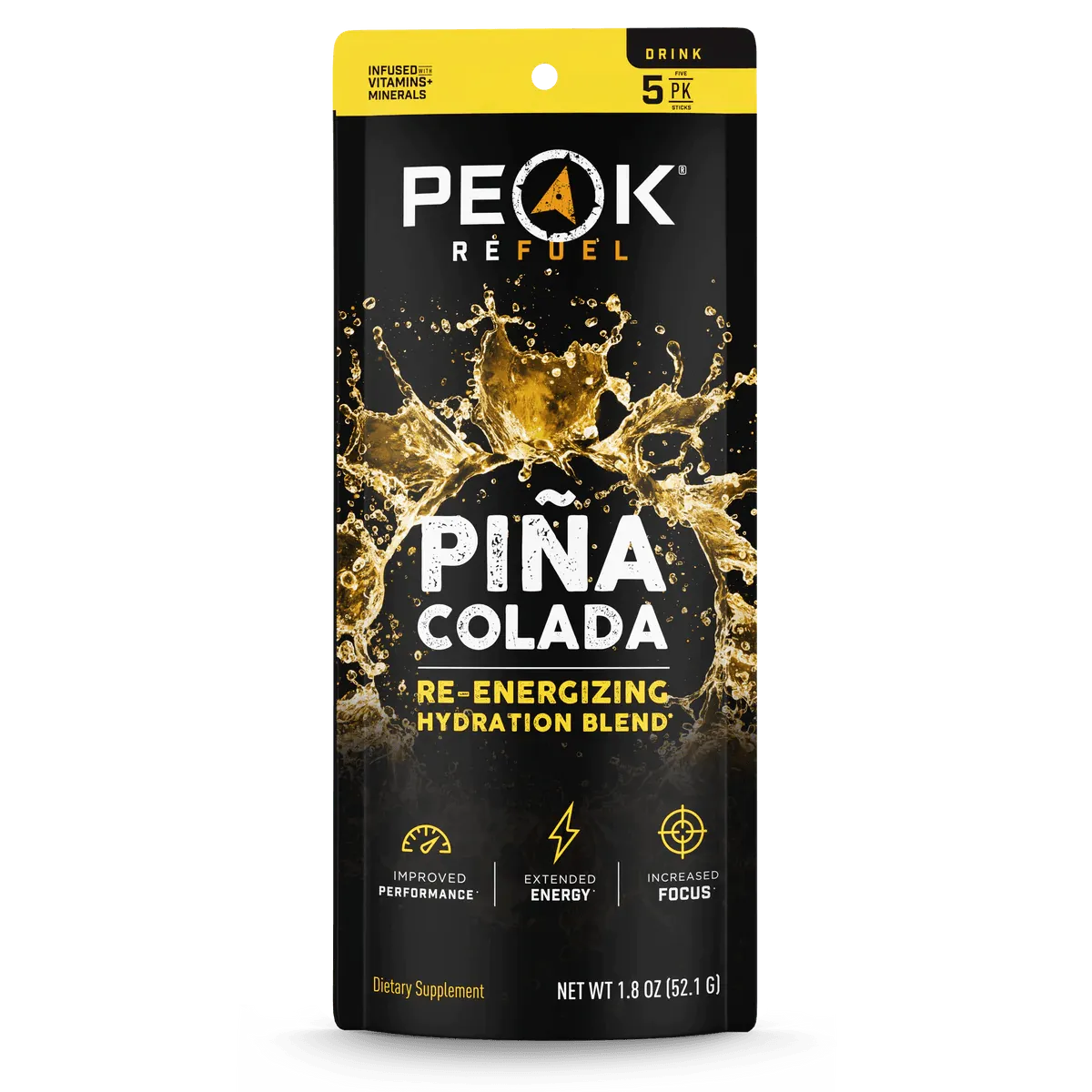 Peak Refuel | Pina Colada Re-Energizing Drink Sticks - Moto Camp Nerd - motorcycle camping