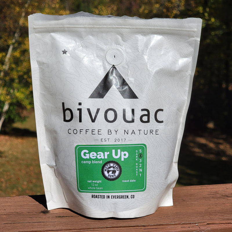 PRE-ORDER - Gear Up Camp Blend Coffee - Moto Camp Nerd - motorcycle camping