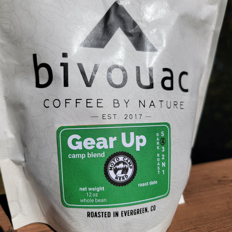 PRE-ORDER - Gear Up Camp Blend Coffee - Moto Camp Nerd - motorcycle camping