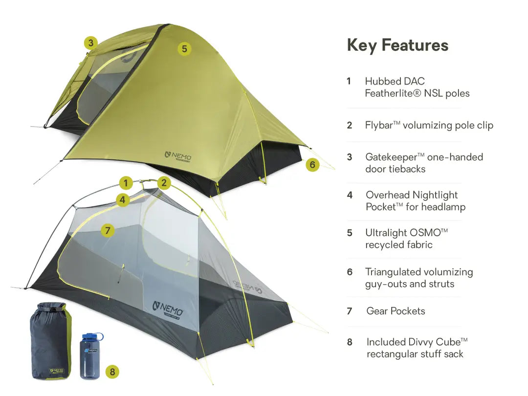 NEMO | Hornet OSMO Ultralight Backpacking Tent 2P