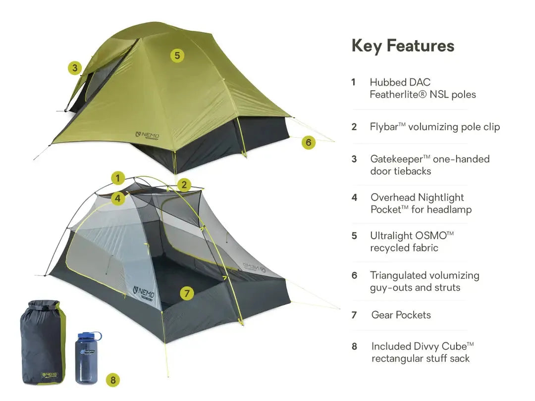 NEMO | Hornet OSMO Ultralight Backpacking Tent 3P